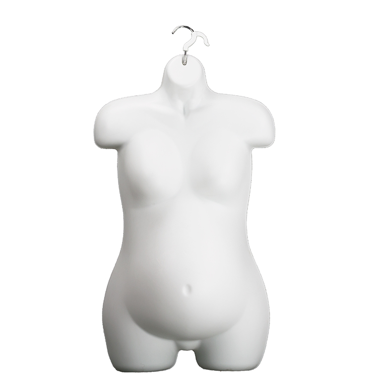 Benutzer definierte Halbkörper Torso Schwangere Schaufenster puppen PP Kunststoff Kleid Form Unterwäsche Hängende weibliche Schaufenster puppen