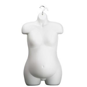 Maniquíes de medio cuerpo personalizados para mujeres embarazadas, ropa interior colgante de plástico PP, forma de vestido - Product Image 1