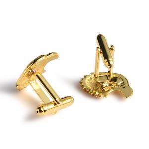 Eagle Design Gold Color Nail Round Stand up Collar Dress <b>Shirt</b> Wedding <b>Cufflinks</b> - Product Image 4