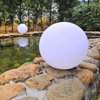 Lampes sphériques LED RGB sans fil rechargeables de 20/25/30/35/40/50/60/80 cm, émettant une lumière blanche, pour l'extérieur