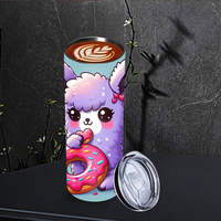 Gobelet personnalisé mignon en forme de lama de 20 oz, friandises sucrées, stock américain et livraison gratuite