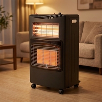 Chauffage au gaz portable à commande manuelle 4200W pour intérieur, chauffage au propane en armoire, solution de chauffage GPL écoénergétique