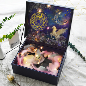 Tùy chỉnh lâu đài 3D mô hình hình chữ nhật tông Flip Flop âm nhạc ánh sáng tốt con dấu từ hộp quà tặng - Product Image 5