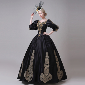 Vestido Victoriano de Alta Gama Estilo <span class=keywords><strong>Southern</strong></span> <span class=keywords><strong>Belle</strong></span> del Siglo XIX, Vestido Medieval Europeo para Fiesta de Disfraces, Disfraz para Espectáculo Teatral - Product Image 4