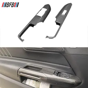 BFB vero carbonio secco interno sinistro destro cruscotto due bastone laterale sul pannello di rivestimento per Ford Mustang 2015 +