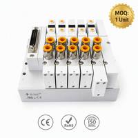 25-Pin D-Sub Integrierte Magnetventil-Insel für die industrielle Automatisierung – Kompaktes pneumatisches Ventilmodul 5/2, 5/3, 3/2 Wege