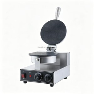 Machine à gaufres commerciale antiadhésive pour cornets, crêpes et rouleaux d'œufs, appareil professionnel pour la cuisson domestique et les sandwichs - Product Image 3