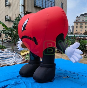 Globo inflable <span class=keywords><strong>de</strong></span> amor Corazón rojo inflable para fiesta Deshierbe Día <span class=keywords><strong>de</strong></span> San Valentín Decoraciones navideñas Publicidad Instalar globos - Product Image 6
