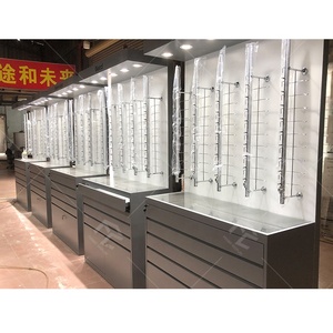 Bán buôn quang cửa hàng hiển thị <span class=keywords><strong>LED</strong></span> chiếu sáng có thể khóa quang khung hiển thị kệ gỗ kính hiển thị Showcase - Product Image 1