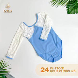 Automne hiver filles à manches longues Ballet formation Dancewear vêtements de Performance une pièce pour la scène des enfants - Product Image 3