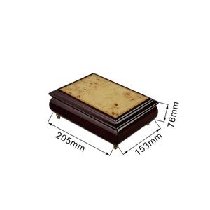 Custom High Glossy Modern Customized Wooden Rectangle <b>Ring</b> Necklace Bracelet Jewellery Cases Musical Jewelry Box - Product Image 3