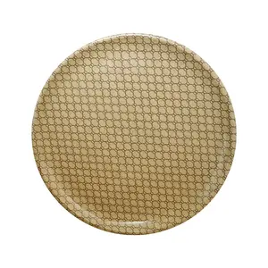 Benutzer definierte dekorative Teller flache runde wieder verwendbare Platte Teller Kunststoff platte