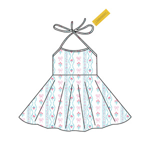 <span class=keywords><strong>Robe</strong></span> de princesse à volants pour bébé fille, en coton, avec appliques, pour la Saint-Valentin, faible MOQ - Product Image 3
