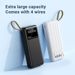แบตสำรองแบบพกพาขนาดบางพิเศษ ความจุ 20000mAh พร้อมสายชาร์จในตัว รองรับการชาร์จเร็ว ใช้ได้กับโทรศัพท์ <span class=keywords><strong>iPhone</strong></span> และ Android - Product Image 3