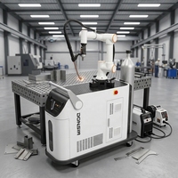 Comprend une base magnétique pour une utilisation avec des robots de soudage ; aucun apprentissage ni programmation requis