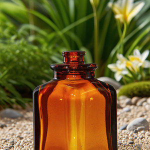 Flacon pulvérisateur de parfum en verre personnalisé de luxe avec logo personnalisable, ambre vert, 30 ml, 100 ml, 50 ml, avec bouchon rond - Product Image 6