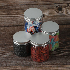 Wholesale 65mm aluminum cap transparent food sealing <b>jars</b>, <b>plastic</b> packaging bottles, large mouth dispensing bottles, PET honey - Product Image 3