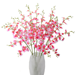 Fleur Artificielle Orchidée Paon Jaune en Soie, Décoration de Mariage, Décoration Intérieure, Accessoires de Photographie - Product Image 5
