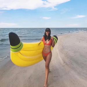 180*95cm Inflatable chuối bơi hồ bơi Float newst trái cây mua chuối hồ bơi Float 180cm nệm bơm hơi - Product Image 4