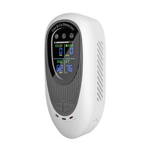Détecteur combiné de gaz combustibles et de monoxyde de carbone 4-en-1 avec alarme sonore et lumineuse, capteur de température et d'humidité - Product Image 2
