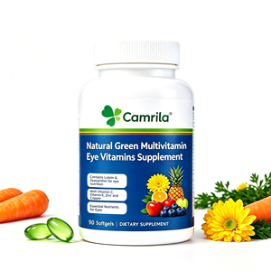 Cápsulas de Luteína y Zeaxantina al por Mayor, Suplemento Vitamínico para la Salud Ocular con Extracto de Caléndula, Marca Privada, 90 Cápsulas Blandas - Product Image 1