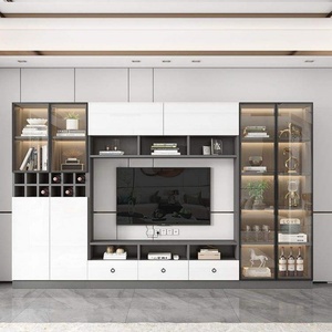 Modern Simple Living Room Furniture Custom-made Sliding Door <b>TV</b> Stand with <b>LED</b> <b>Light</b> Storage <b>TV</b> Cabinet for Home Use - Product Image 4