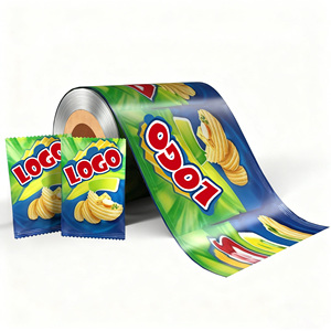 Rouleau de film BOPP de qualité alimentaire imprimé et laminé pour l'emballage de gâteaux et de chips, rouleau d'emballage pour feuilles et chips OEM - Product Image 2