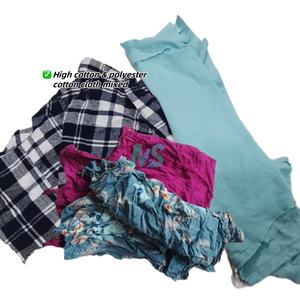 Trapos de tela mixtos multiusos Trapos de limpiaparabrisas 10kg a granel para limpiar trapos de limpieza industrial de fibra - Product Image 3