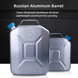 Serbatoi in Alluminio per Diesel e Benzina, Serbatoio Piatto in Metallo Rinforzato 10L-20L, Compatibile con Motori e Pompe, Alto Livello di Sicurezza - Product Image 2