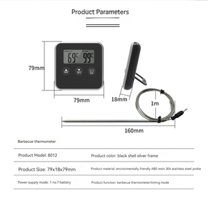 Nova Sonda Digital Termômetro De Carne Cozinha Cozinhar BBQ Food Termômetro Cozinhar Aço Inoxidável Buffalo <span class=keywords><strong>Milk</strong></span> Termômetro Ferramenta - Product Image 5
