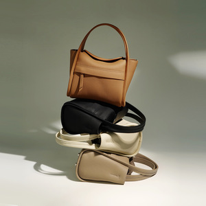 Sac fourre-tout pour femme en cuir véritable, sac à main, sac bandoulière en cuir de vachette, fabriqué en Chine par un fournisseur - Product Image 2