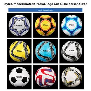 Balones de fútbol de tamaño 5 duraderos con agarre mejorado, ideales para la práctica en equipo, entrenamiento juvenil y clases de educación física. - Product Image 4