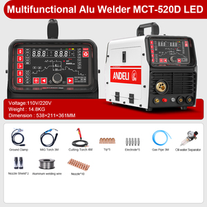 110V 220V LED MCT-520LED 5 in 1 Multi-Function Aluminum Welding Machine - Product Image 2