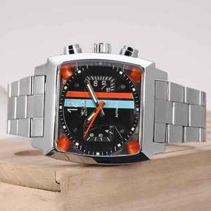 JARAGAR 569 da uomo <span class=keywords><strong>orologi</strong></span> meccanici automatici moda Design retrò data settimana impermeabile in acciaio <span class=keywords><strong>quadrante</strong></span> <span class=keywords><strong>quadrato</strong></span> orologio da polso da uomo - Product Image 1