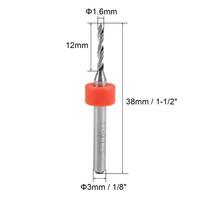 Forets pour circuits imprimés RUIMENG 16 mm en carbure de tungstène, outil rotatif pour bijoux, gravure CNC, micro-foret pour circuits imprimés, tige de 1/8 pouce, Chine