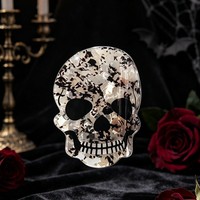 Pinces à cheveux en acétate à motif unique, pinces à cheveux gothiques en forme de tête de squelette, accessoires de cosplay pour femmes pour Halloween