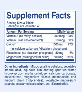 Multivitaminico 5 in 1 Calcio 120 Compresse: Calcio, Magnesio, Fosforo, Vitamina D3 e A - Forza e Flessibilità delle Ossa* - Product Image 2