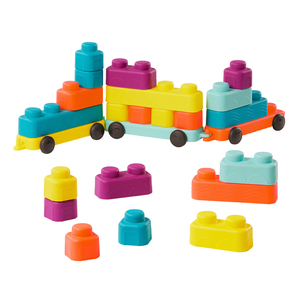 Mattoncini Morbidi per Bambini, Blocchi da Costruzione Morbidi, Giocattolo Educativo Montessori, Giochi di Impilamento <span class=keywords><strong>Infantino</strong></span> Super Morbidi, Primi Blocchi da Costruzione - Product Image 5