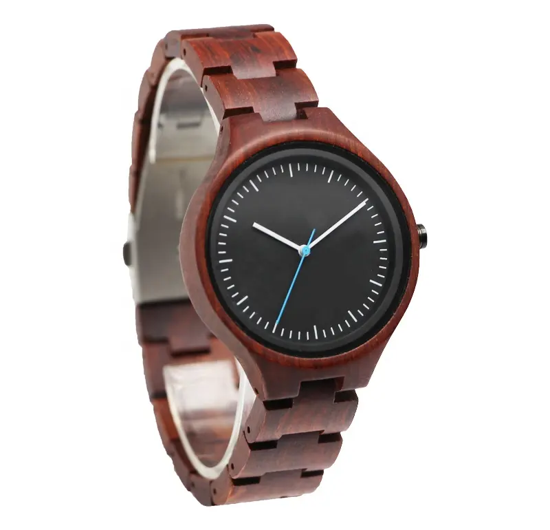 Luxury brand china wholesale OEM watches women red sandalwood wooden timepieces fashion lady watch