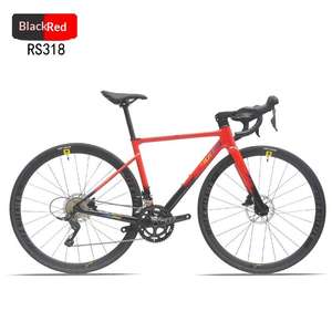 Vélo de route 700C entièrement en carbone à 24 vitesses avec changement de vitesse électronique, frein à disque hydraulique, axe traversant - Product Image 5