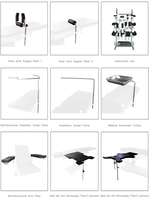 Accessoires de table d'opération, instruments de chirurgie orthopédique, planche de chirurgie de l'épaule, positionneur de genou, écran d'anesthésie pour hôpital
