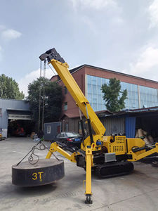 Grue araignée hydraulique bon marché 3 tonnes voie télescopique 360 degrés Construction multifonctionnelle grue araignée sur chenilles à vendre - Product Image 2