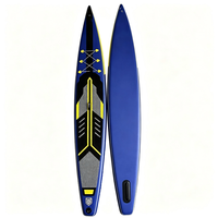 Planche de SUP gonflable portable et légère en matériau Drop Stitch, construction EVA/PVC, système à 3 ailerons - JADE pour le modèle 175 pour le lac