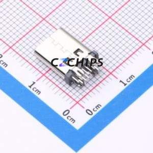 HC-TYPE-C-14P-LC02E USB Connector Through hole Component (THT) Connector Type-C Female Through Hole 14P - Product Image 2