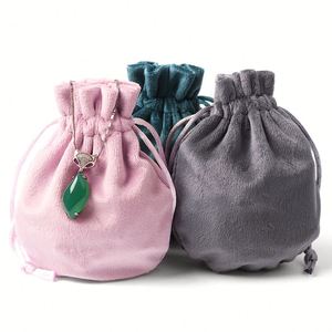 Venta al por mayor de bolsas de terciopelo de alta calidad, bolsas de franela de colores, bolsas para joyería, bolsas con cordón, bolsas de regalo con logotipo personalizado - Product Image 2