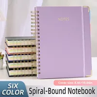 Carnet à spirales A5 ligné en anglais pour l'exportation, agenda, journal étudiant, vente en gros, impression de logo