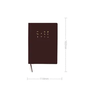 Material de escritório Logotipo Personalizado Capa dura A5 Leather Journal Notebook Set Presente Banco De Potência Notebook Gift Pen Set Com Caixa