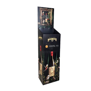 Custom Red Wine Dump Bins Cardboard <strong>Displays</strong> Whiskey <strong>Pallet</strong> Shelf Spirit Retail POP <strong>Corrugated</strong> <strong>Paper</strong> Dump <strong>Displays</strong> - Product Image 5