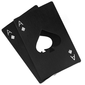 Hxy Tùy Chỉnh Chơi Thẻ Ace Củ<span class=keywords><strong>a</strong></span> Spades Mở Chai Thép Không Gỉ Ace Poker Thẻ Bia Mở Chai Cho Giáng Sinh Quà Tặng - Product Image 1