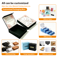 Neueste Luxus-Geschenkbox aus Festem Papier mit Magnetverschluss, Matter Oberfläche und Individuellem Logodruck, Inklusive Satin